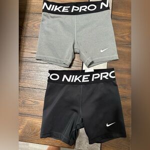 Girls Nike Pro Shorts-2 pair